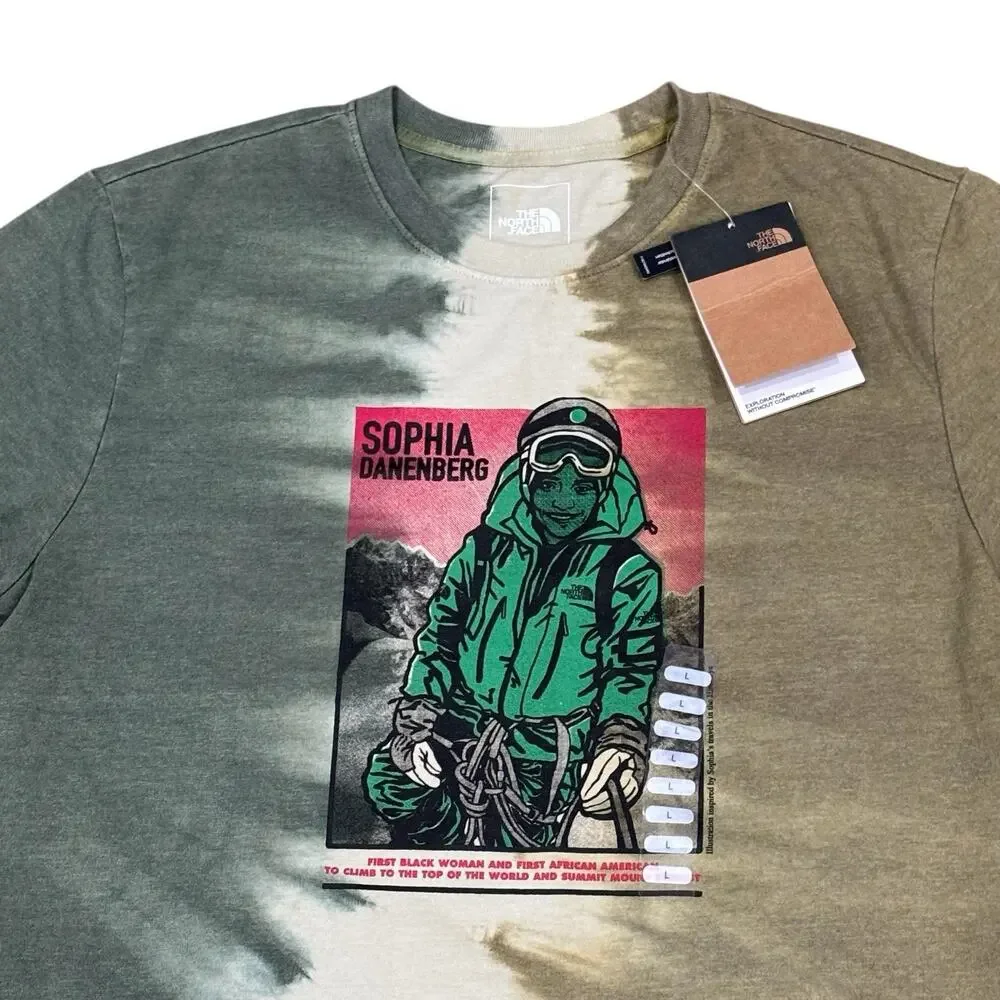NWT The North Face Men’s Size L Green Sophia Danenberg Everest Summit Tee T-Shir